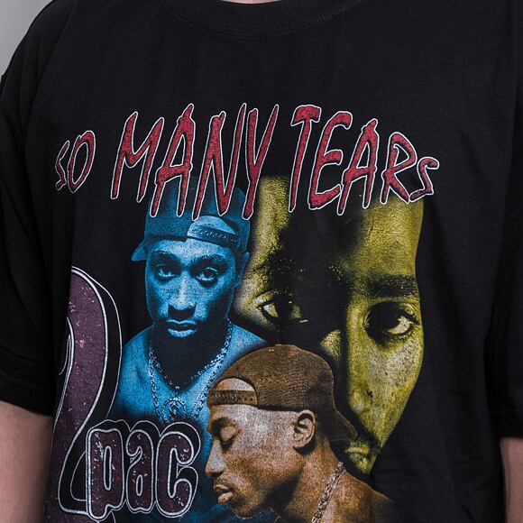 Urban Classics Mister Tee 2 Pac - So Many Tears Black MT1808 T-Shirt