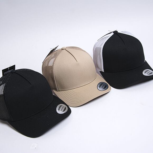 Yupoong 5-Panel Retro Trucker Cap Khaki