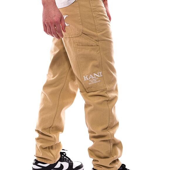 Kalhoty Karl Kani OG Washed Baggy Workwear Pants sand