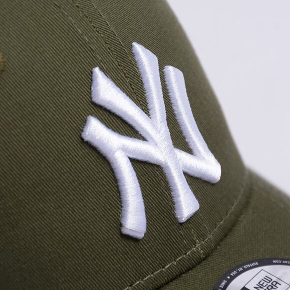 Kšiltovka New Era 9FORTY MLB Side Patch New York Yankees Cooperstown New Olive / White