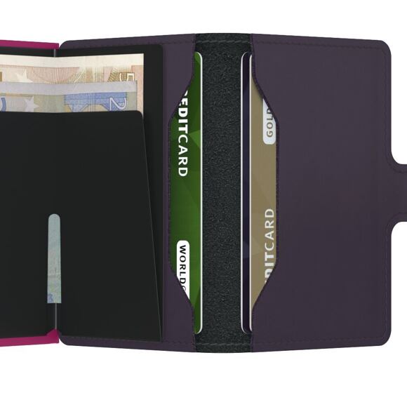 Peněženka Secrid Miniwallet Matte Dark Purple-Fuchsia