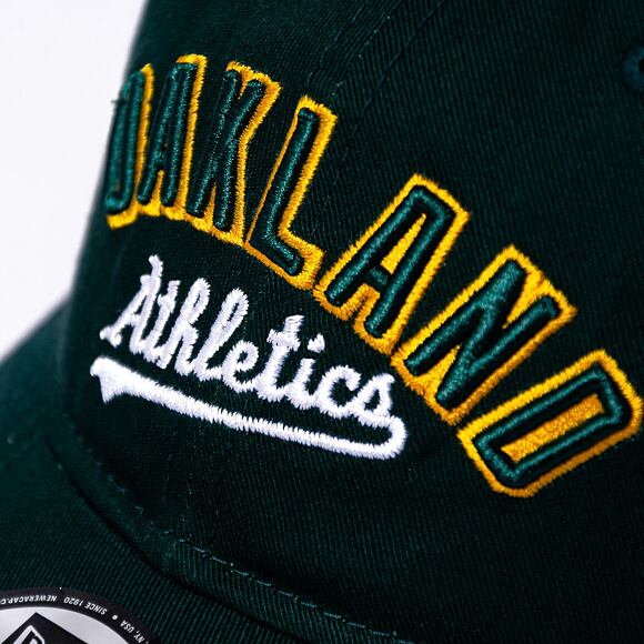 Kšiltovka New Era 9TWENTY MLB Wordmark Oakland Athletics - Dark Green