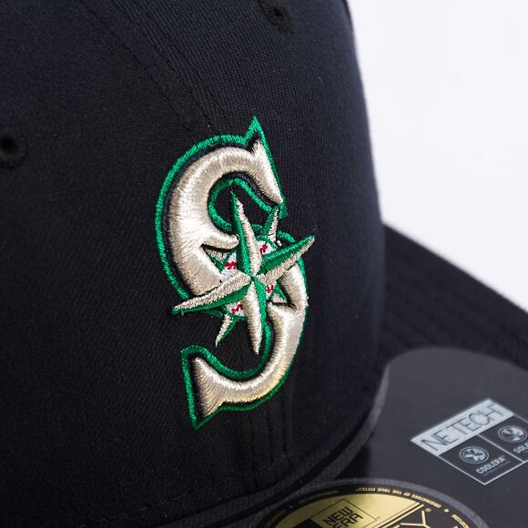 Kšiltovka New Era 59FIFTY MLB UK Authentic Performance Seattle Mariners - Navy