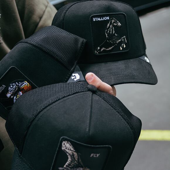 Kšiltovka Goorin Trucker - The Suede Stallion - Black