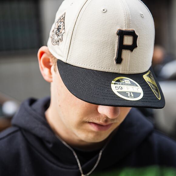 Kšiltovka New Era - 59FIFTY Low Profile "Late Fall Vibes" - Pittsburgh Pirates - Cream / Black