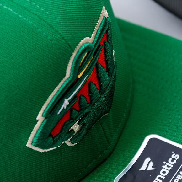 Kšiltovka Fanatics - Minnesota Wild - A/CAP Str Mid Crn Adj Sqv Sbk - Dark Green