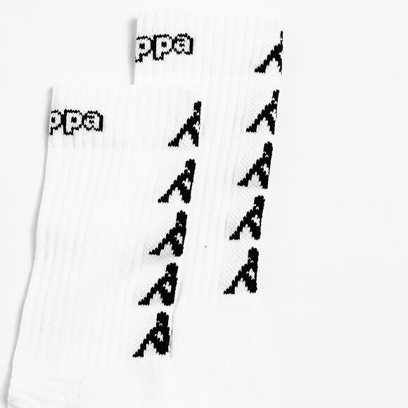 Kappa Eleno White/Black Socks