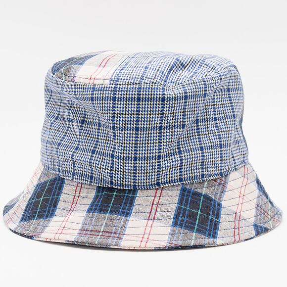 Kangol K5297 Plaid Mashup Bucket Mykonos Blue