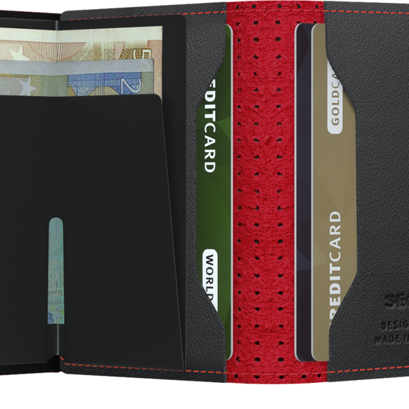 Secrid Perforated Black-Red Wallet