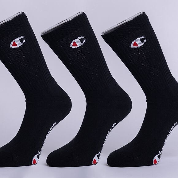 Champion 3pk Crew Socks NBK/NBK/NBK