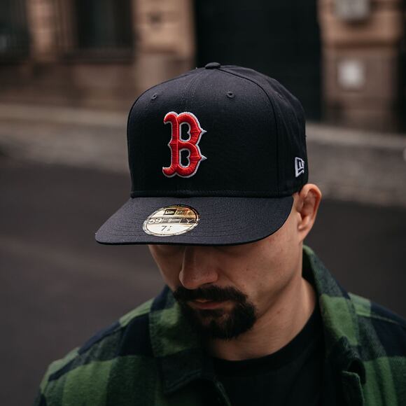 New Era 59FIFTY MLB Side Patch Boston Red Sox Navy / Team Color Cap