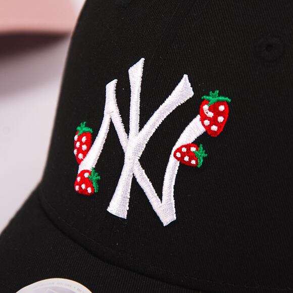 Dámská Kšiltovka New Era 9FORTY Womens MLB Strawberry New York Yankees Black / White