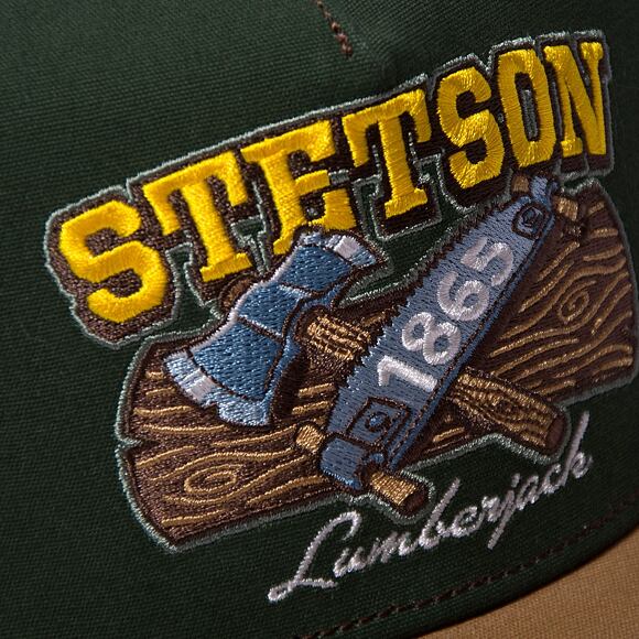 Kšiltovka Stetson Trucker Cap Lumberjack Black / Red