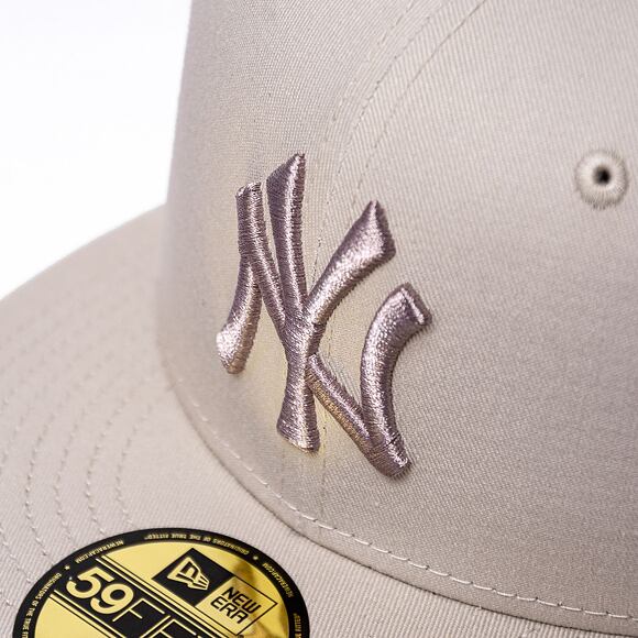 Kšiltovka New Era 59FIFTY MLB League Essential New York Yankees - Stone / Ash Brown