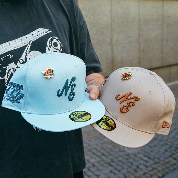 Kšiltovka New Era 59FIFTY Script  - Pastel Blue