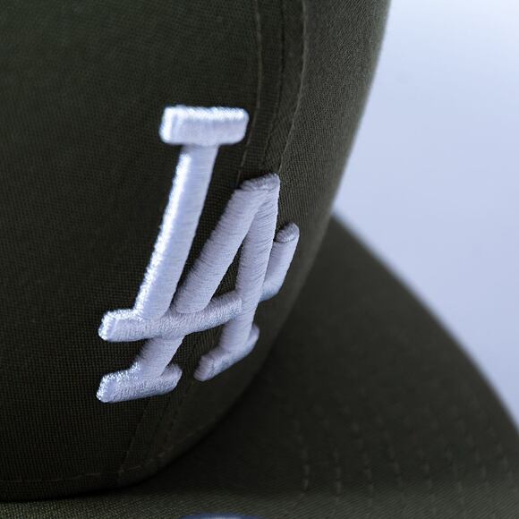 Kšiltovka New Era 9FIFTY MLB Repreve Los Angeles Dodgers Retro - Olive / White