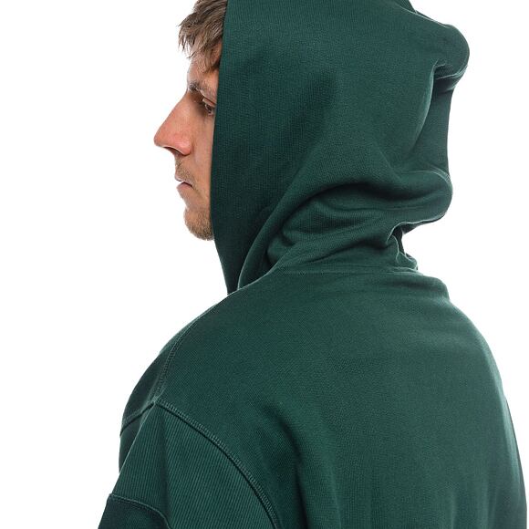 Mikina New Era - Rib Infill Oversized Hoody - Oakland Athletics - Dark Green / Cream