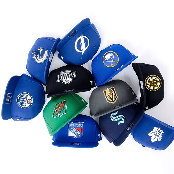 Kšiltovka Fanatics - Edmonton Oilers - A/CAP Str Mid Crn Adj Sqv Sbk - Blue Cobalt