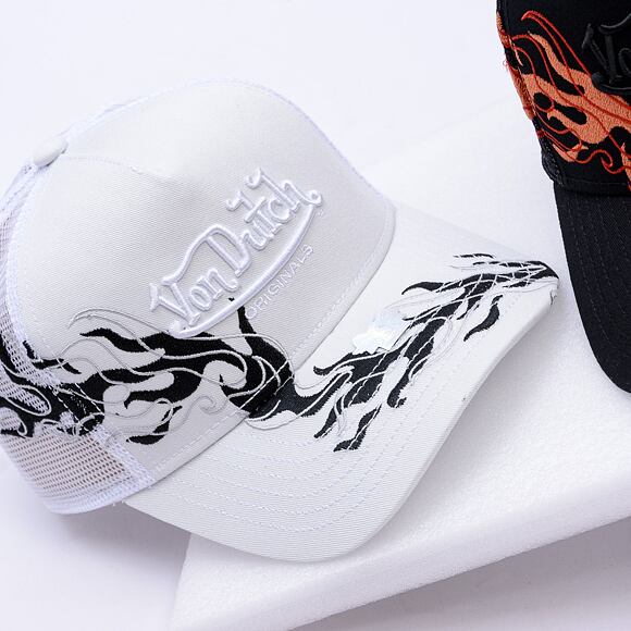 Kšiltovka Von Dutch - Trucker Tribeca - Caps - Cot Twill - White/Black