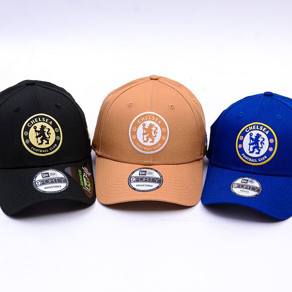 Kšiltovka New Era - Pop Outline 9FORTY - Chelsea FC Lion Crest - Ochre / White