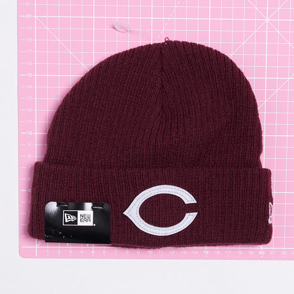 New Era Fisherman Felt Chicago Cubs Maroon Winter Beanie