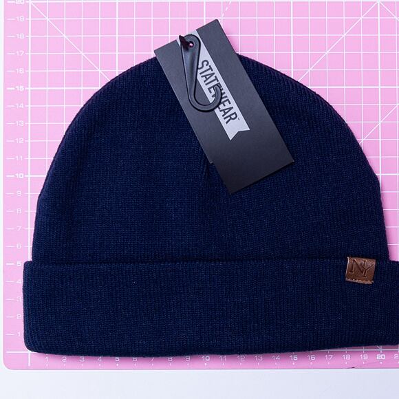 STATEWEAR Morris Hipster Beanie Dark Navy