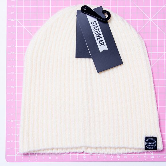 STATEWEAR Heylow Beanie Off White