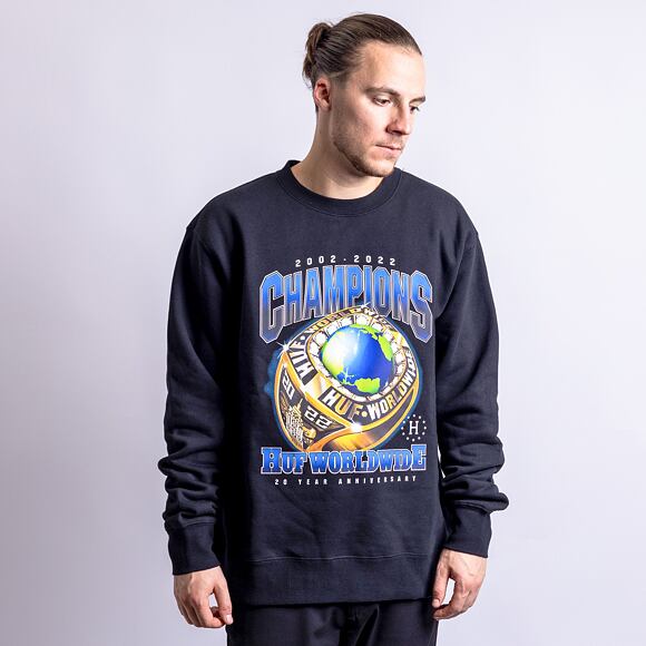 HUF Champions Crewneck Black Crewneck Sweatshirt