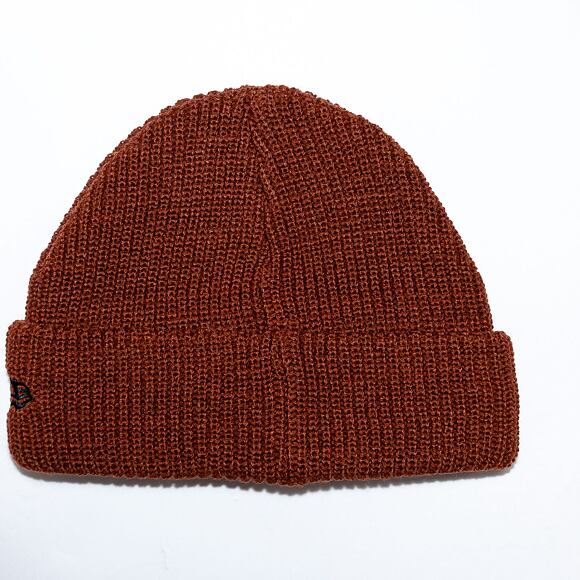 New Era Rib Short Cuff Beanie Walnut Brown