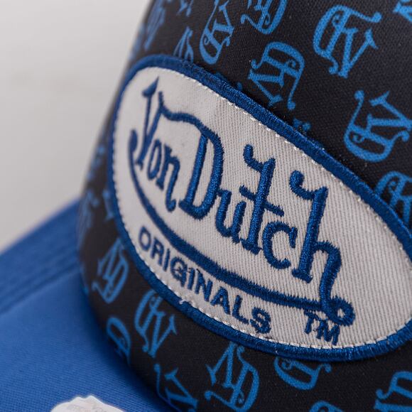 Von Dutch Trucker Tampa Foam Black Aop/Blue Cap