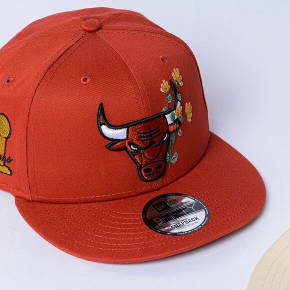 Kšiltovka New Era - 9FIFTY Seasonal Flower - Chicago Bulls - Rust