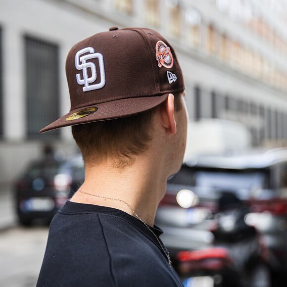 Kšiltovka New Era - 59FIFTY MLB Coops Patch - San Diego Padres - Walnut