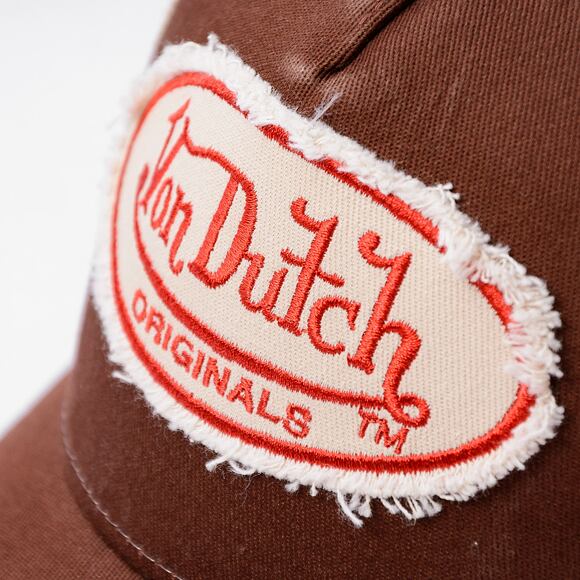 Kšiltovka Von Dutch - Trucker Kalmar - Cot Twill - Brown/ Red