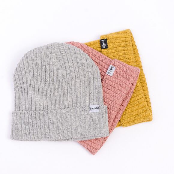 STATEWEAR Frank Beanie Light Grey Melange