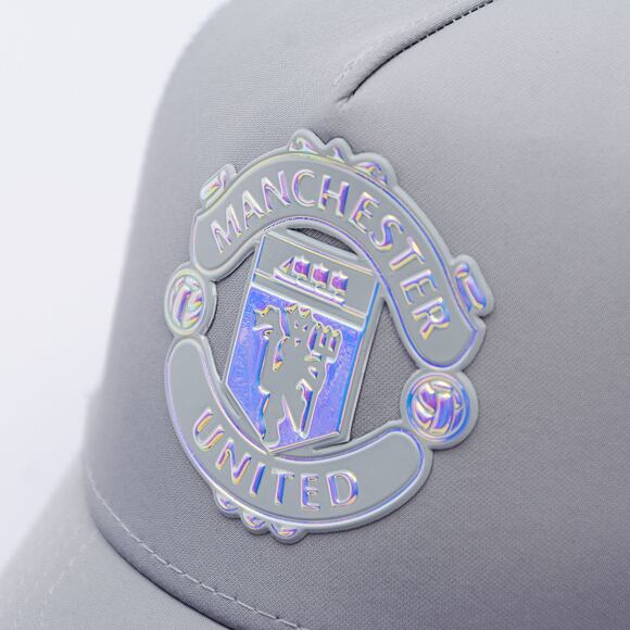 Dětská Kšiltovka New Era - Iridescent 9FORTY Trucker - Manchester United Fc - Gray