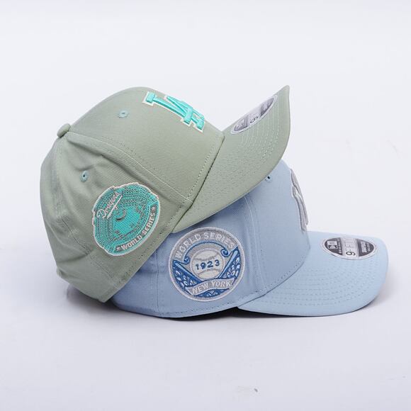 Kšiltovka New Era - MLB World Series 9FIFTY Original Fit - LA Dodgers - Mint Green / Teal