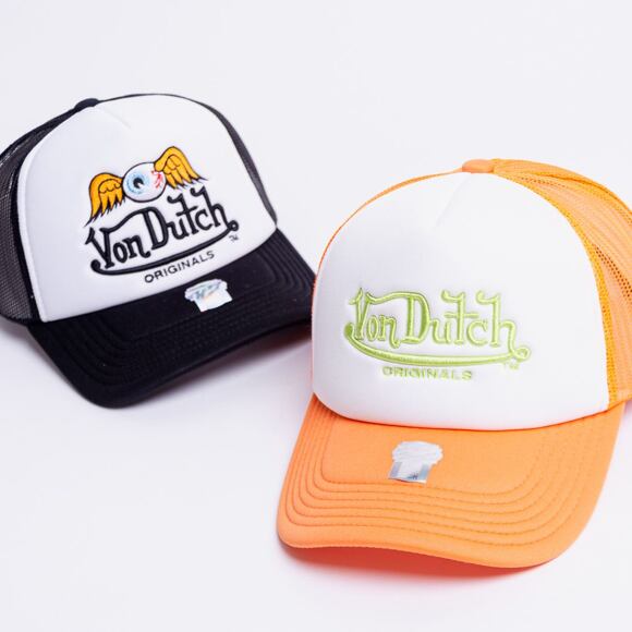 Von Dutch Atlanta Trucker Foam White/Orange Cap