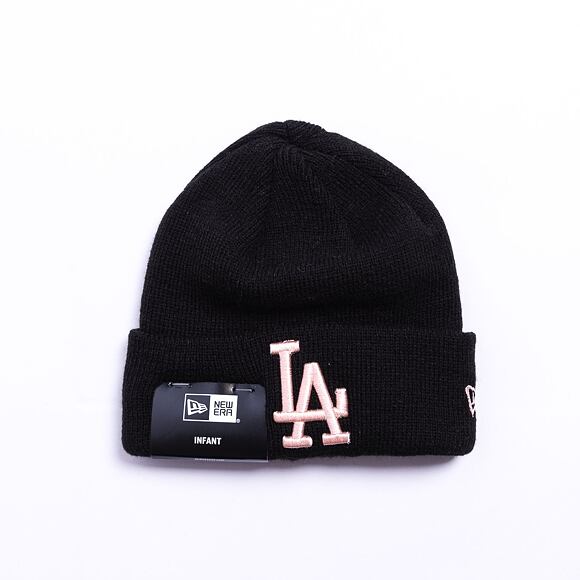 New Era MLB InfantLeague Essential Beanie Los Angeles Dodgers Black / Blush Pink