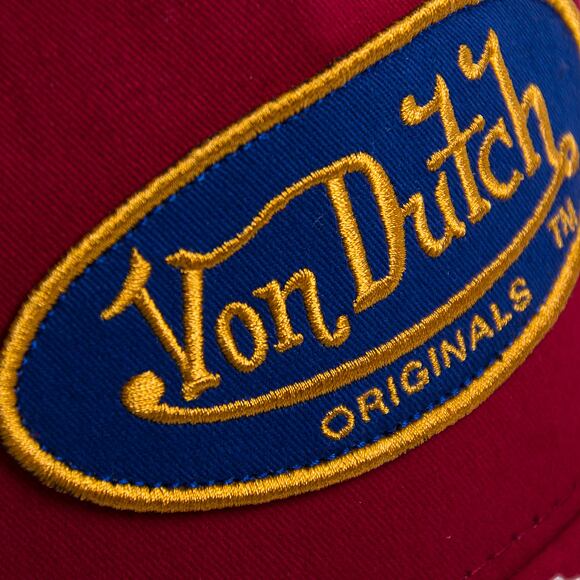 Von Dutch Boston Trucker Cotton Twill Red/Yellow Cap