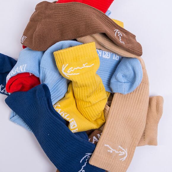 Ponožky Karl Kani Signature 6-Pack Socks red/light/blue/sand