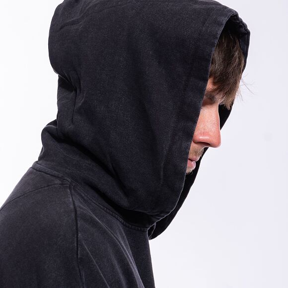 Mikina Brandit Acid Washed Oversized Hoody Black