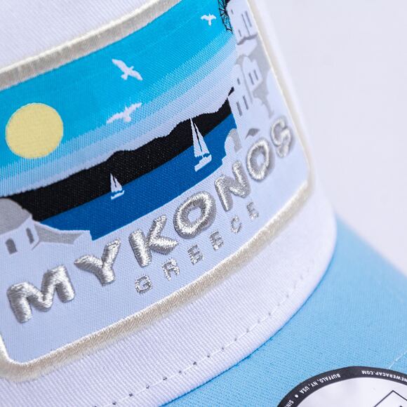 Kšiltovka New Era 9FORTY A-Frame Trucker Summer Trucker - Pastel Blue / Sunwash Blue