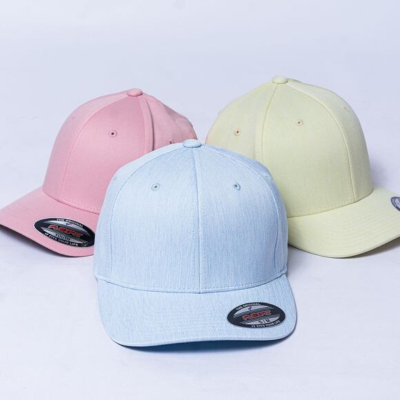 Kšiltovka Yupoong Flexfit Pastel Melange Cap Balladblue