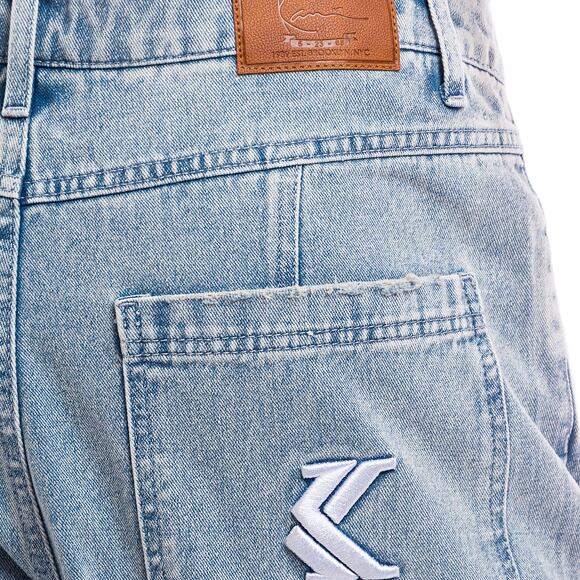 Džíny Karl Kani OG Wavy Baggy Workwear Denim bleached blue