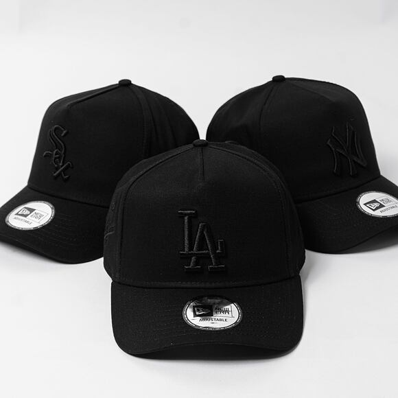 Kšiltovka New Era - 9FORTY A-Frame Monochrome - LA Dodgers - Black