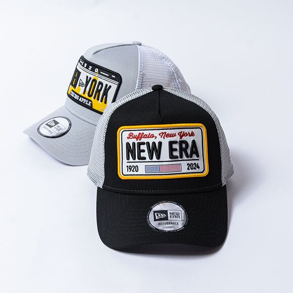 Kšiltovka New Era - 9FORTY Trucker Location Plate - Buffalo, New York - Black