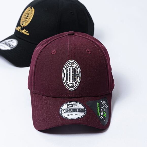 Kšiltovka New Era - 9FORTY Repreve Fleck Crest AC Milan - Maroon