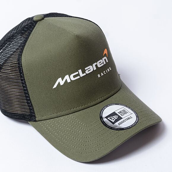 Kšiltovka New Era - 9FORTY Trucker Seasonal McLaren F1 - New Olive