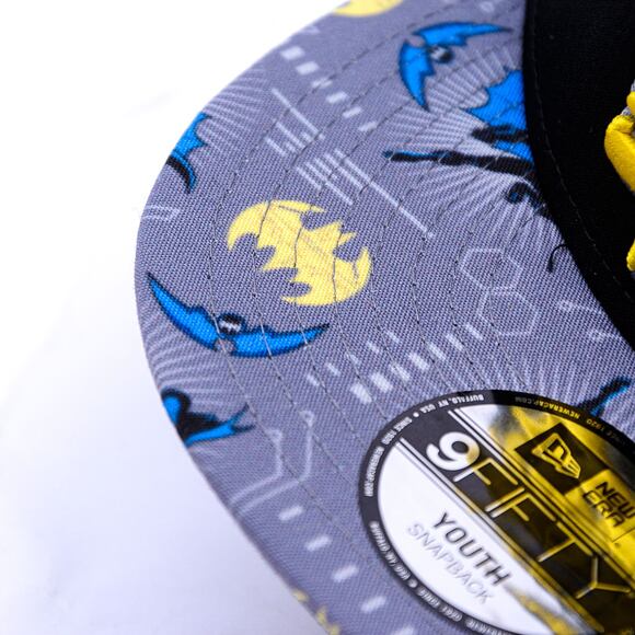 Dětská Kšiltovka New Era - Warner Bros Batman 9FIFTY - Black / Yellow