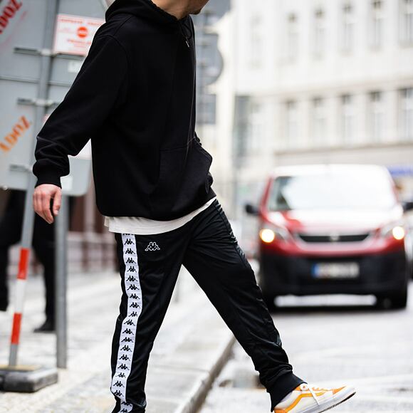 Kappa 222 Banda Rastoria Black - White Sweatpants